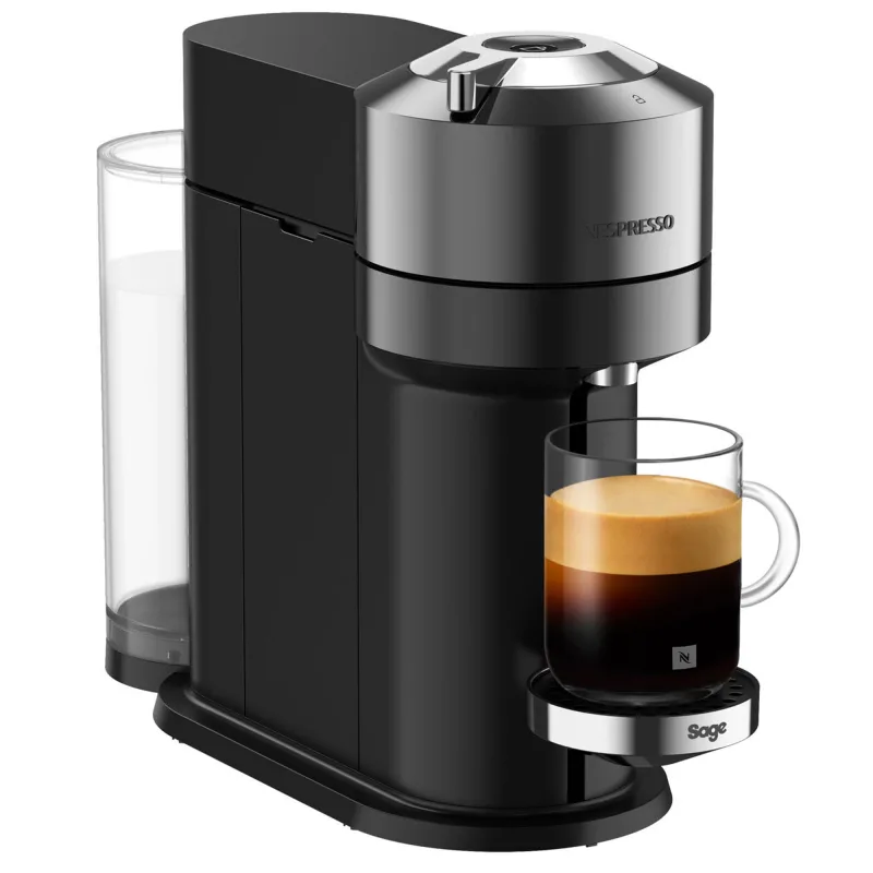 Nespresso by Sage SNV 540 Vertuo Next Deluxe kapselmaskine, krom
