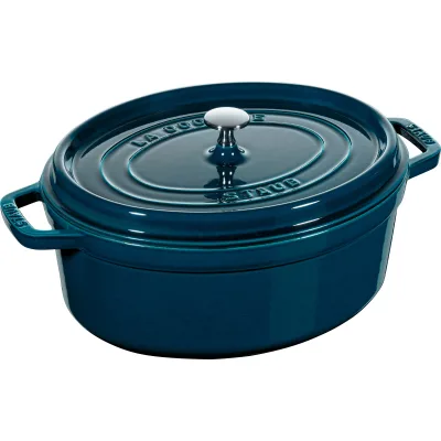 Staub La Cocotte oval støbejernsgryde 8 liter, La Mer
