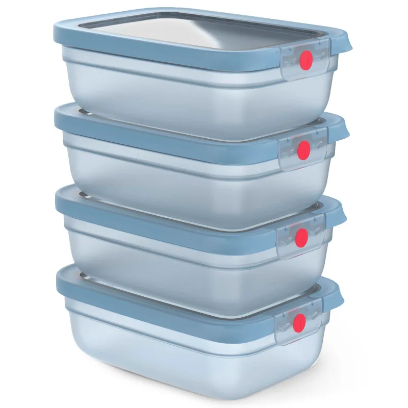 Tefal OneClick Fresh madkasse 1,2 liter, blå, 4 stk.