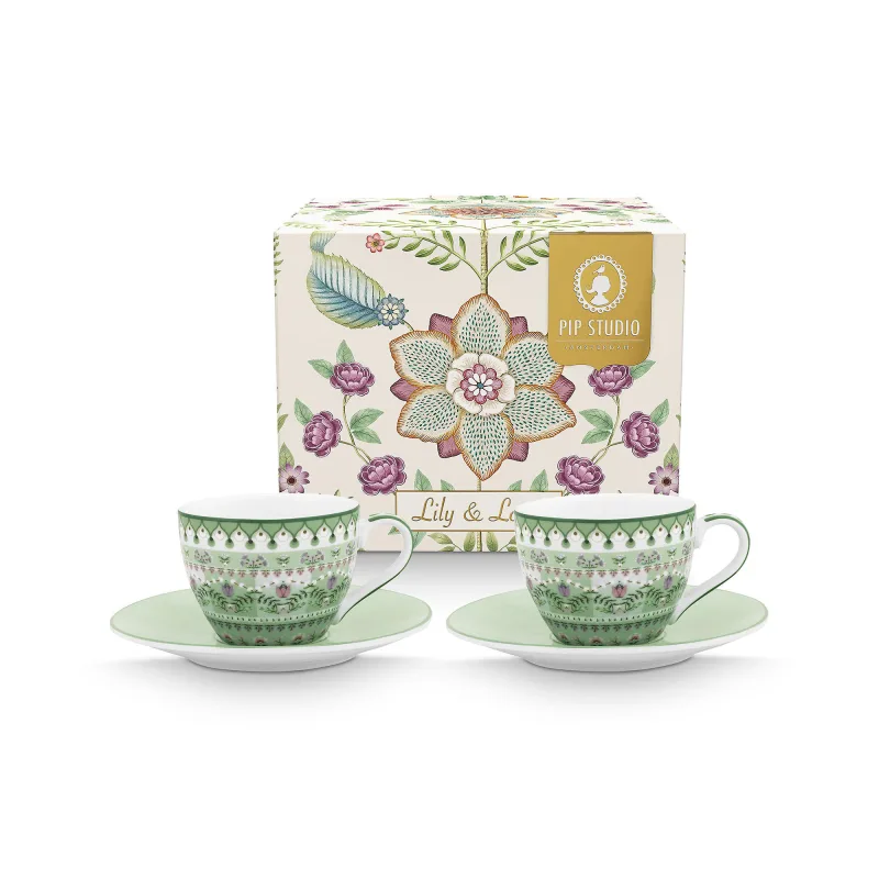 PIP Studio Lily & Lotus espressokop 120 ml 2-pak