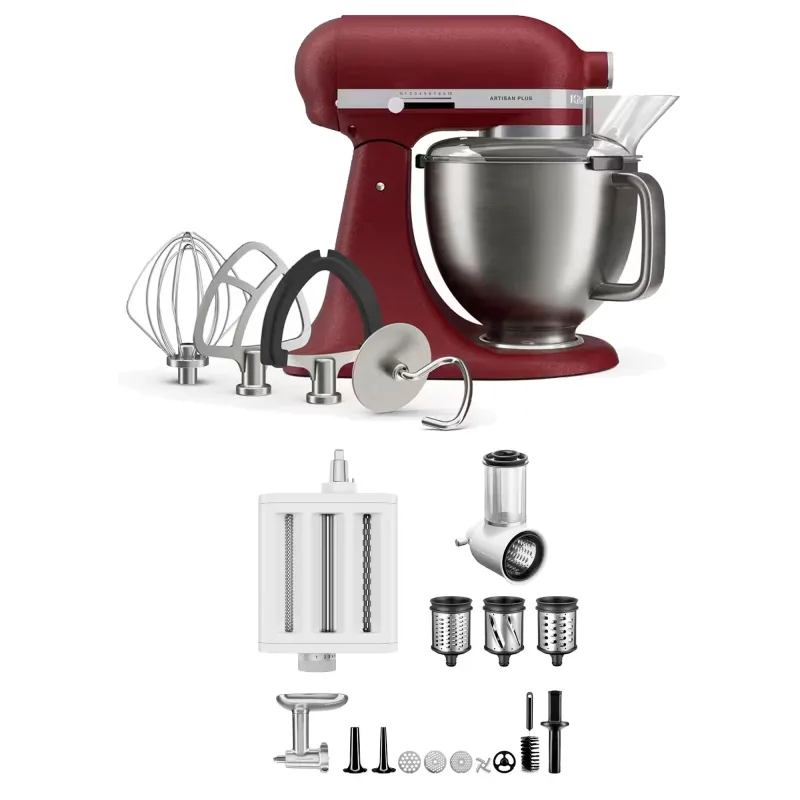 Kitchenaid Artisan Plus køkkenmaskine med tilbehørspakke 4,7 liter, sun-dried tomato