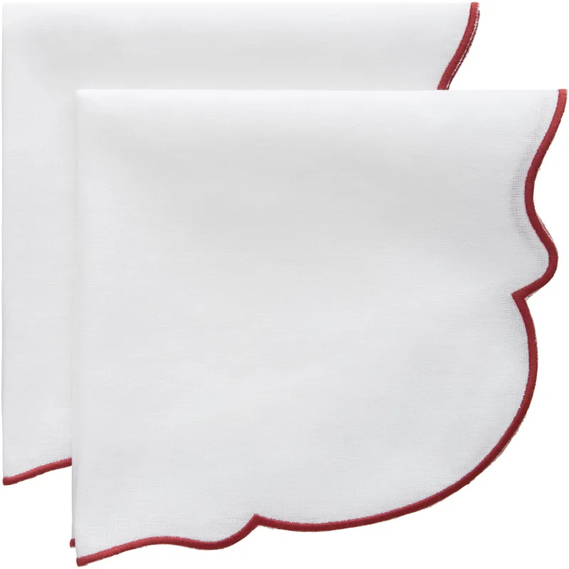 Decotique Gia serviet, burgundy, 2 stk.