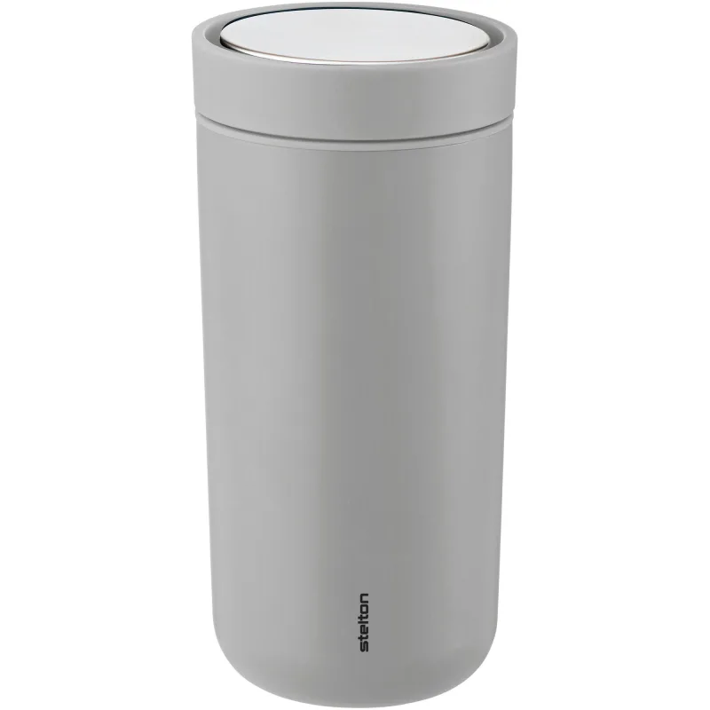 Stelton To Go Click termokop 0,4 liter, lysegrå