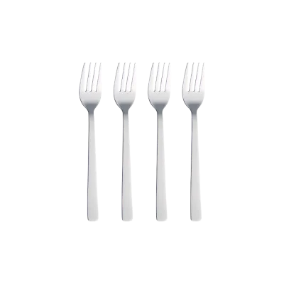 Raw gaffel 4-pak - Blank stål