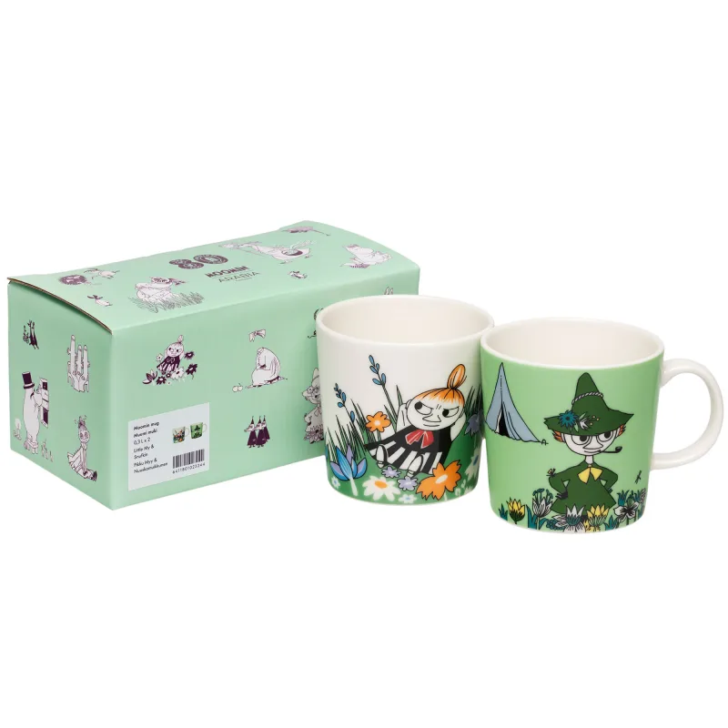 Moomin arabia Lille My & Snusmumrikken Krus 0,3 liter, 2 stk.