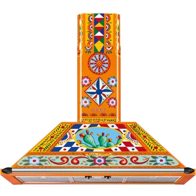 Smeg Væghængt emhætte Dolce & Gabbana Divina Cucina KT90DGC 90 cm