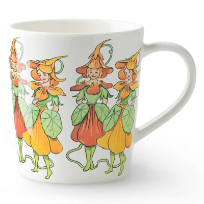 Design house stockholm Elsa Beskow krus med hank 40 cl. nasturtium
