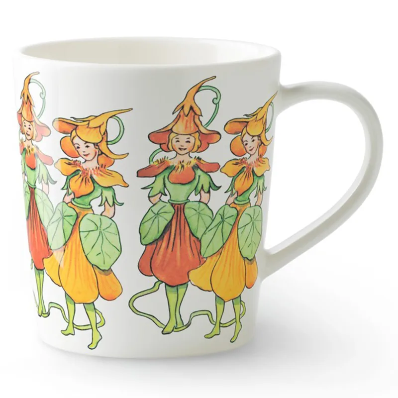 Design house stockholm Elsa Beskow krus med hank 40 cl. nasturtium