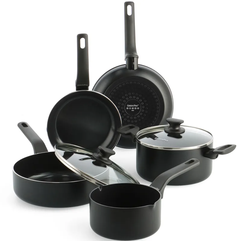 Greenpan Essence grydesæt 9 dele, sort