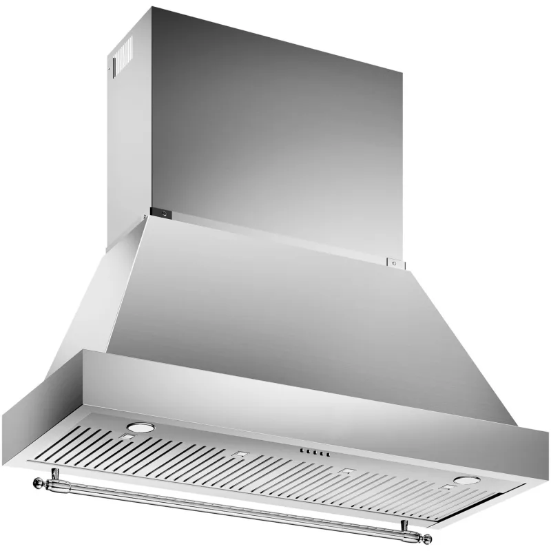 Bertazzoni K120HERTX + KC48HERTX Heritage emhætte, 120 cm, rustfrit stål