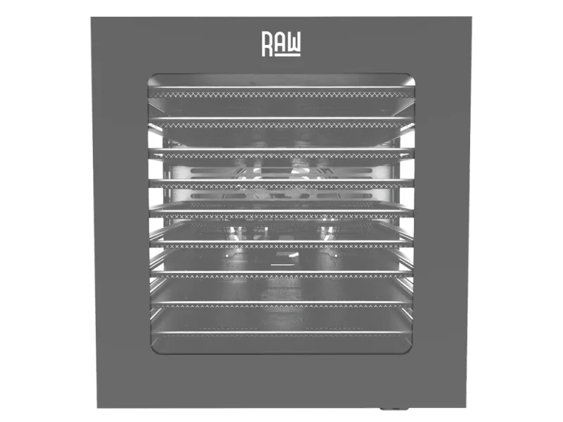 RAW Dehydrator m. 10 hylder (Rustfri stål)