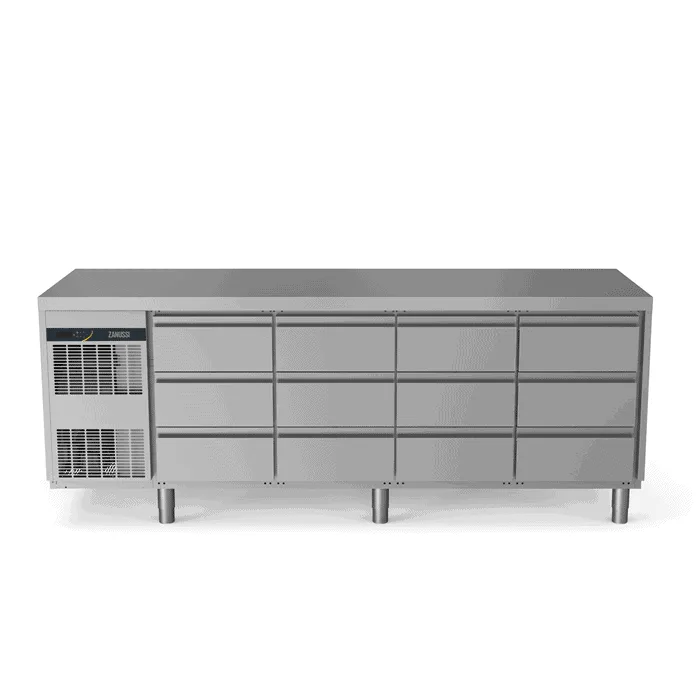 Zanussi kølebord 440L - 12x skuffer