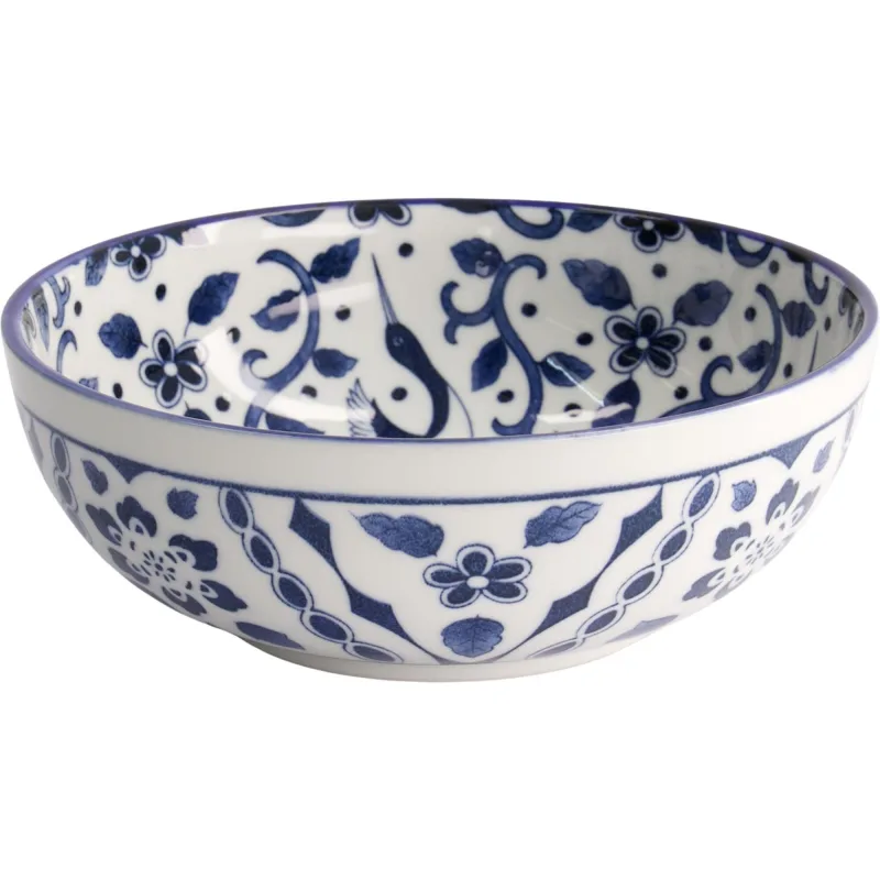Tokyo design studio Blue Maizuru skål Ø20 cm, blå/hvid