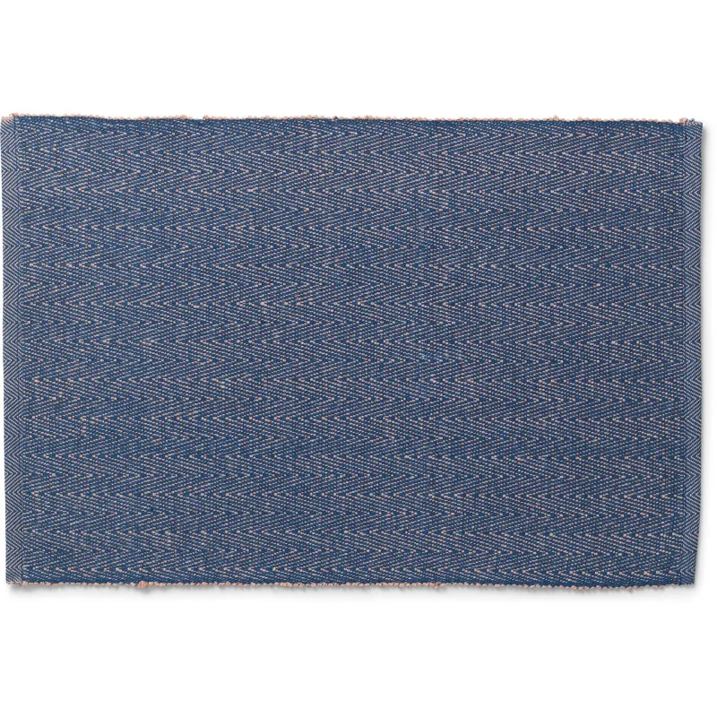 Lyngby porcelæn Herringbone dækkeserviet, blå