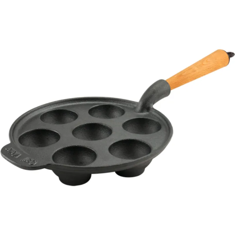 Carl victor Æbleskivepande af støbejern 21 cm