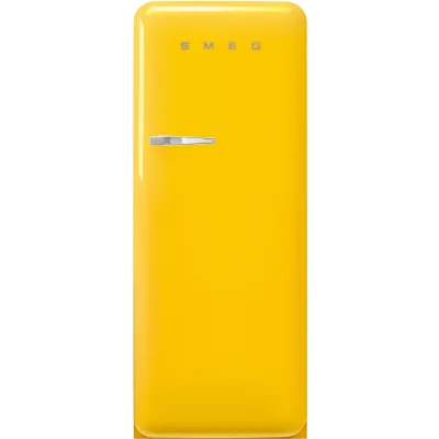 Smeg FAB28RYW6 Køleskab Med Fryser 153cm Højrehængt Gul