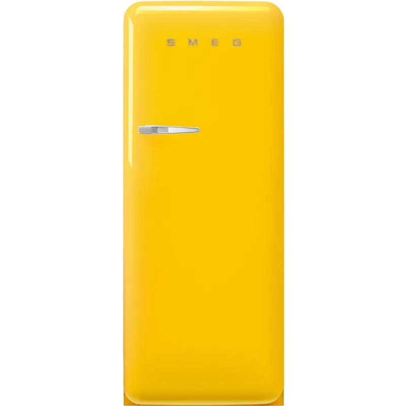 Smeg FAB28RYW6 Køleskab Med Fryser 153cm Højrehængt Gul