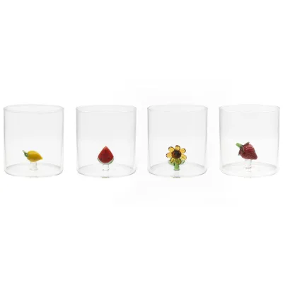 Mareld Tumblerglas 4 stk, frugttema