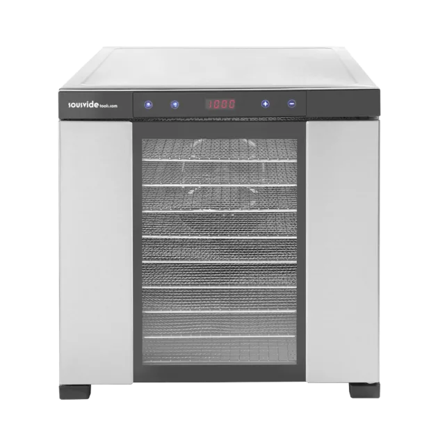 SousVideTools® Dehydrator m. 10 bakker (Rustfri stål)
