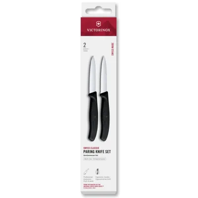 Victorinox Swiss Classic urtekniv 8 cm 2-pak, sort