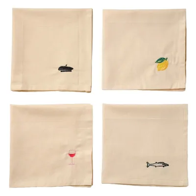 Midnatt Servietter til frokost 40x40 cm 4-pack