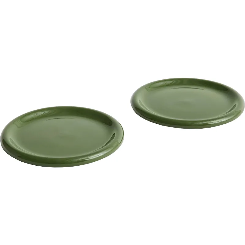 Hay Barro tallerken Ø24, grøn, 2-pack