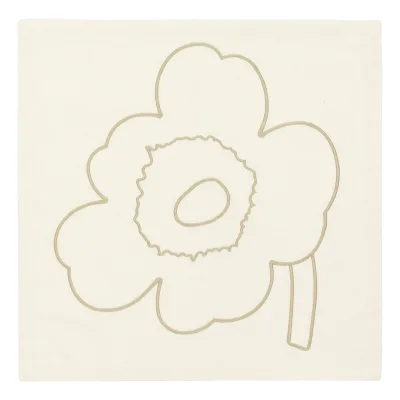 Marimekko Piirto Unikko Serviet, off white/straw, 3 stk.