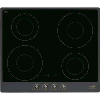 Smeg 60cm Cortina Induktionskogeplade m. Ramme, Antracit