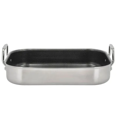 Pillivuyt Gourmet Paillon hybrid-ovnpande 39 × 26,5 × 10,6 cm, rustfrit stål