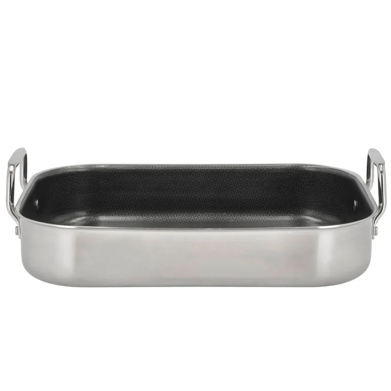 Pillivuyt Gourmet Paillon hybrid-ovnpande 39 × 26,5 × 10,6 cm, rustfrit stål
