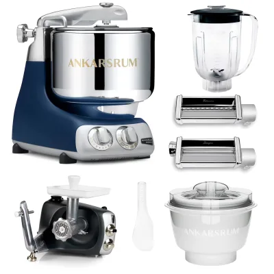 Ankarsrum Assistent Original køkkenmaskine med middagspakke, royal blue